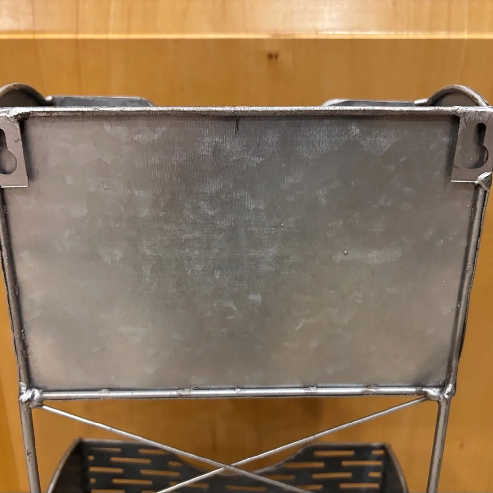 Silver Metal Wall Organizer